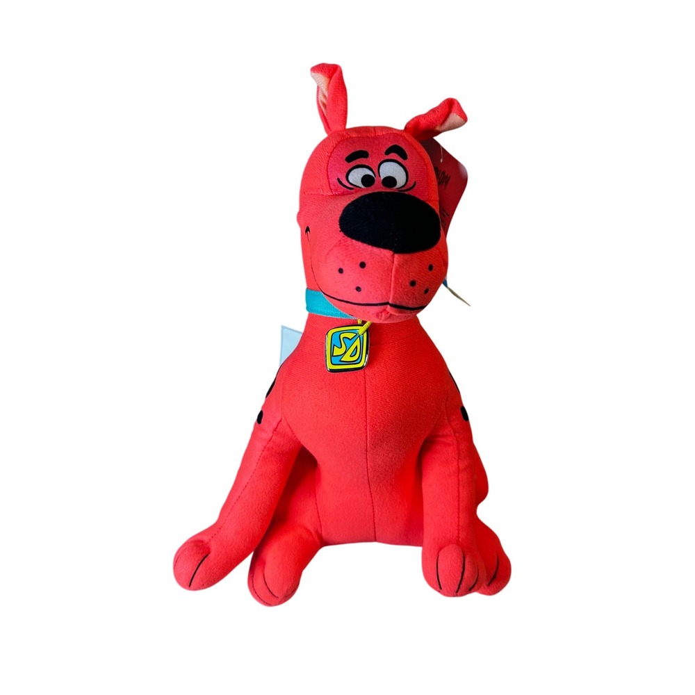Scooby Doo Fluorescent Red Dog Plush Toy 12 Inch New With Tags Toy Factory